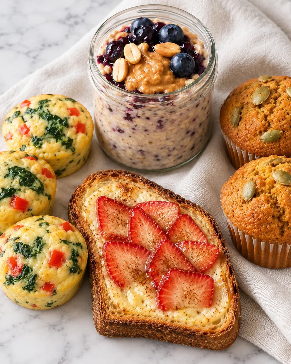 Breakfast dishes from the cookbook