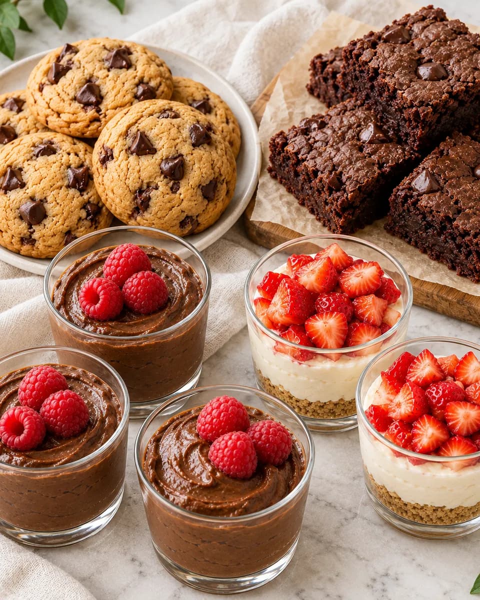 Desserts from the cookbook
